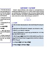 Chuyên đề Toán học 10 - Chương 1 Mệnh đề mệnh đề tập hợp (Có lời giải và đáp án)